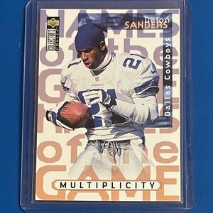 Deion Sanders #61 1997 Upper Deck Collector's Choice Football Trading Card